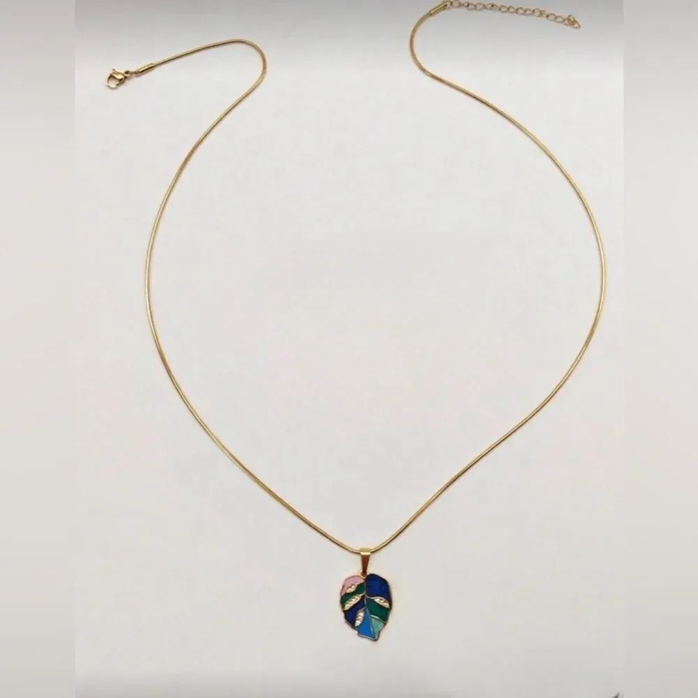 Boho Leaf necklace N1723